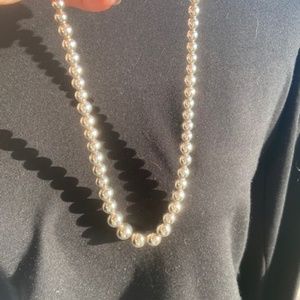 TIffany & Co. Silver Graduated Ball Necklace